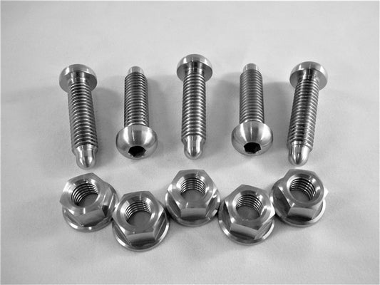 WHEEL STUD KIT W/HEX FLANGE NUTS (5- BUTTONHEAD STUDS)