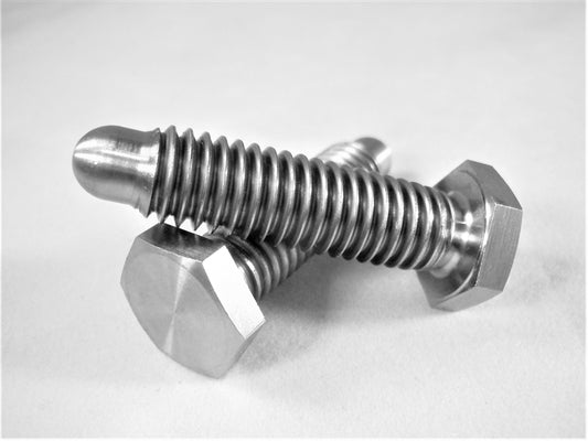 3/8"-16 X 1-1/4" HEX HEAD WHEEL STUD W/ BULLET NOSE