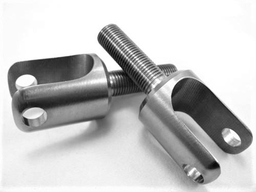 1/2"-20 BIRDCAGE CLEVIS WITH 3/8" HOLE, 3/4" THROAT