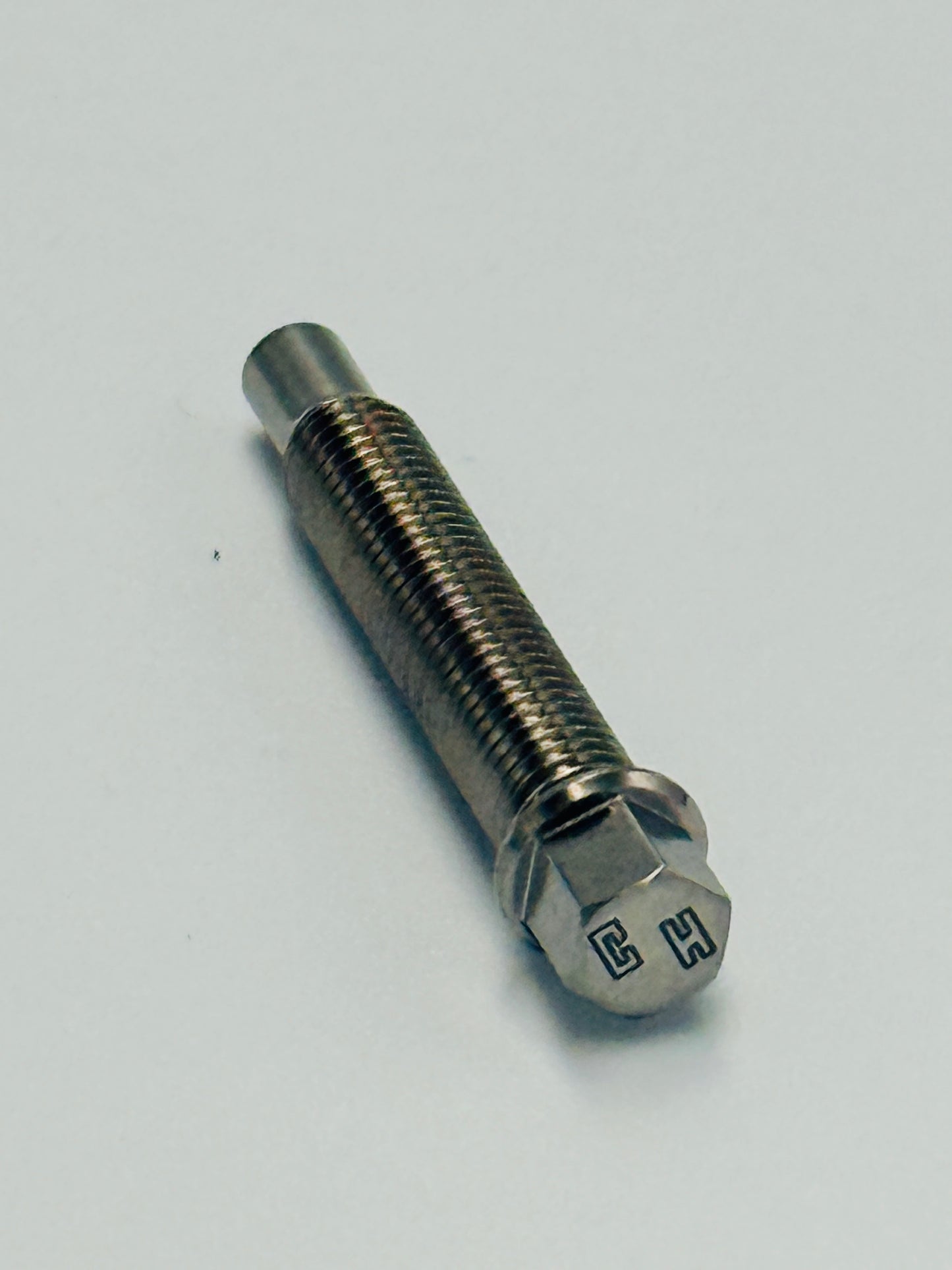 Wheel Stud 1/4-28x 1.5" w 1/4" Hex, Chop House Titanium