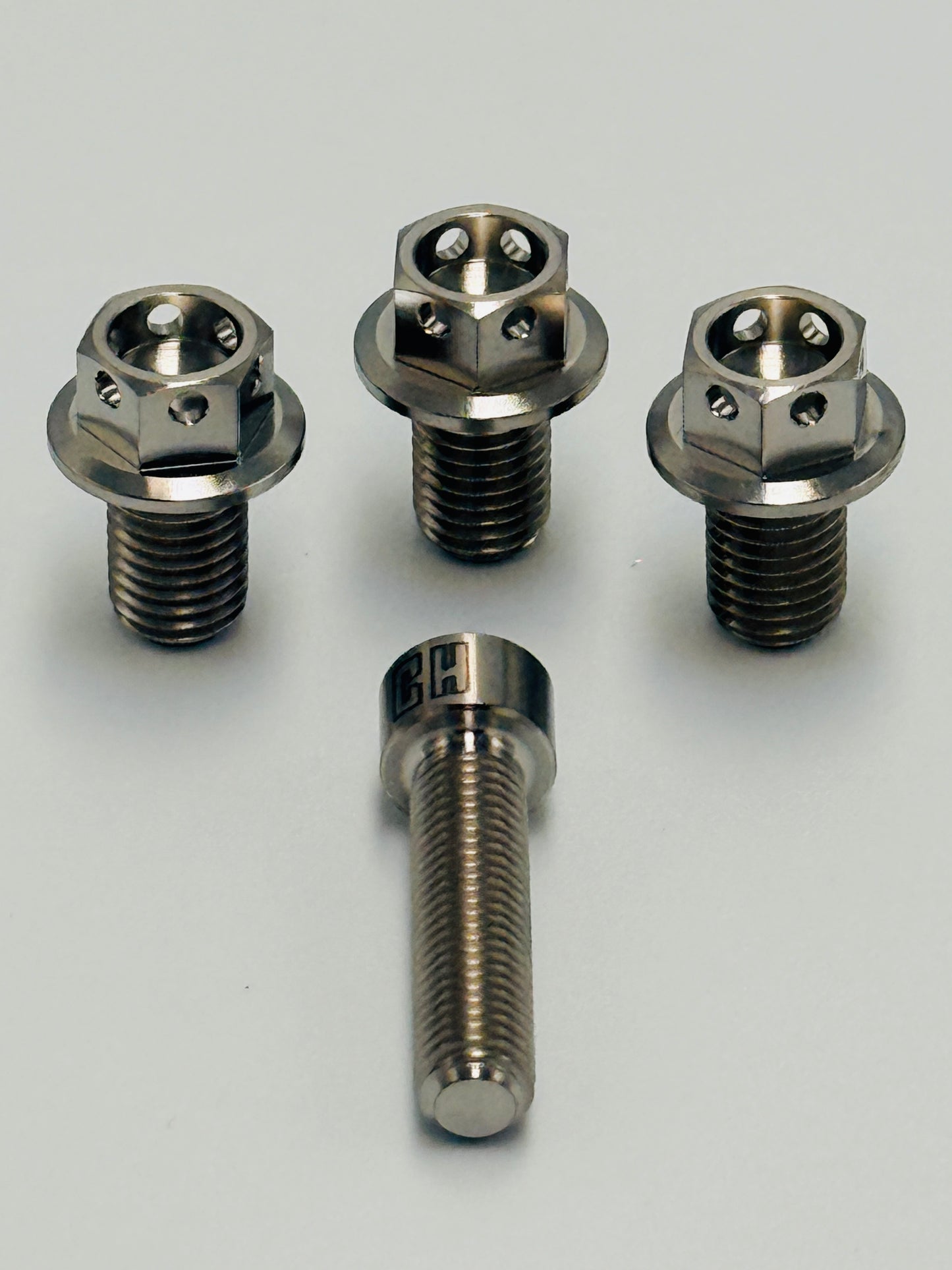 Titanium Safety Wire Drilled Brake Rotor Bolt Kit