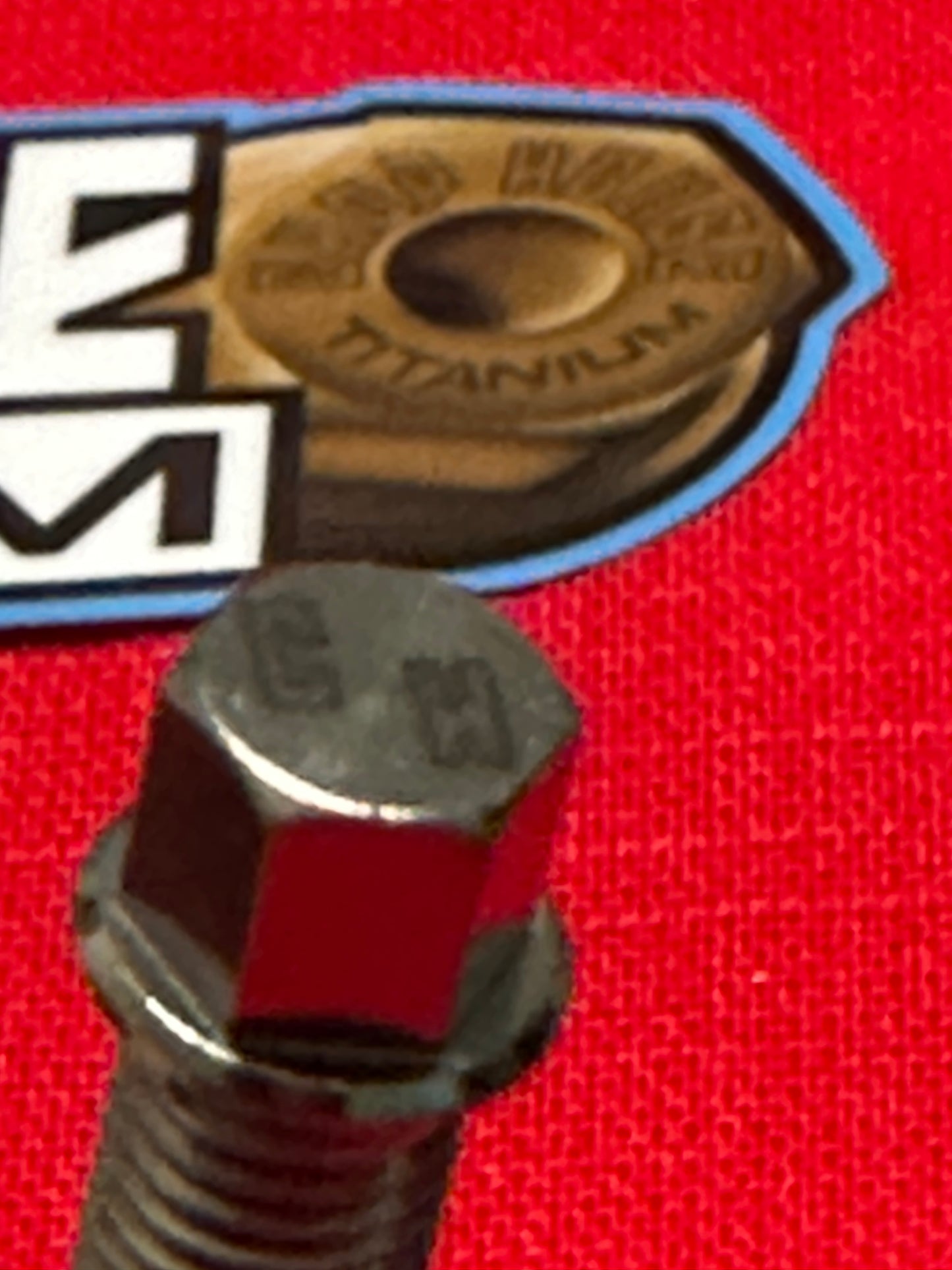 Wheel Stud 1/4-28x 1.5" w 1/4" Hex, Chop House Titanium