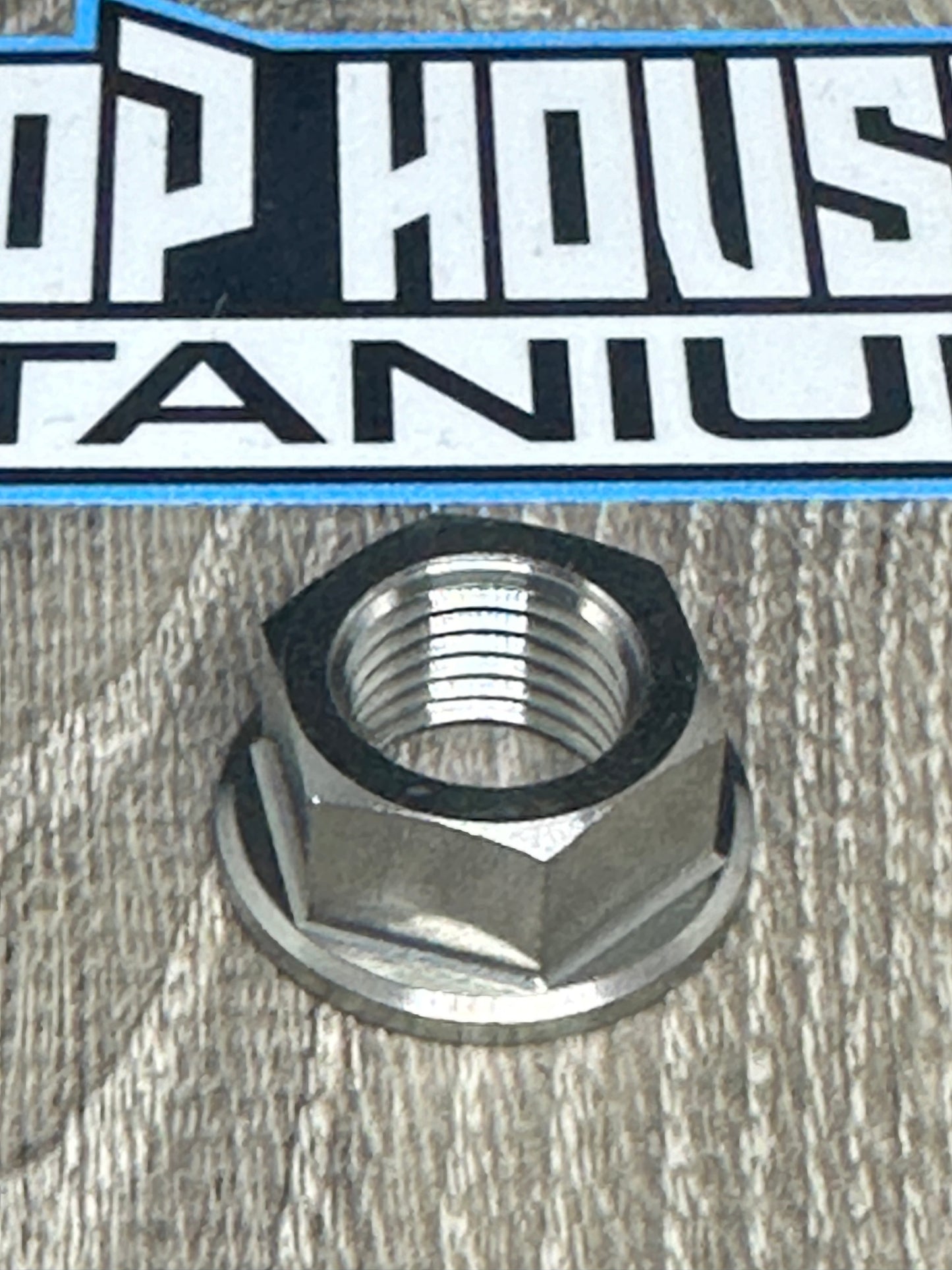 (1)  Trick Titanium Flywheel  Nut- Clone, Honda, Predator