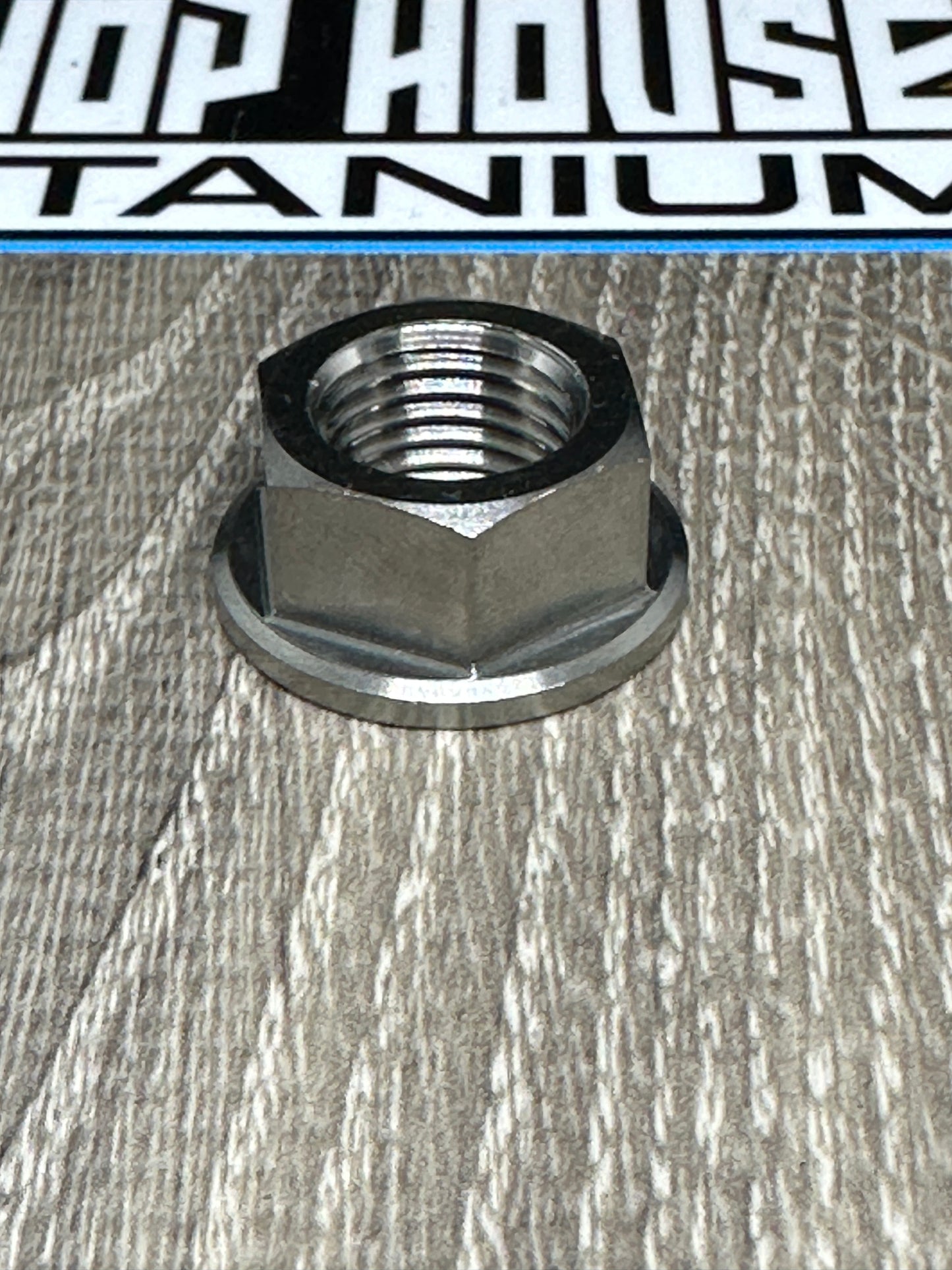 (1)  Trick Titanium Flywheel  Nut- Clone, Honda, Predator