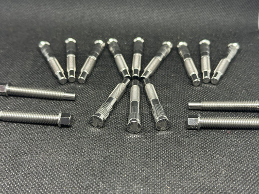 16-  1/4-28 Press in Stud Titanium Kit/ Chop House Titanium