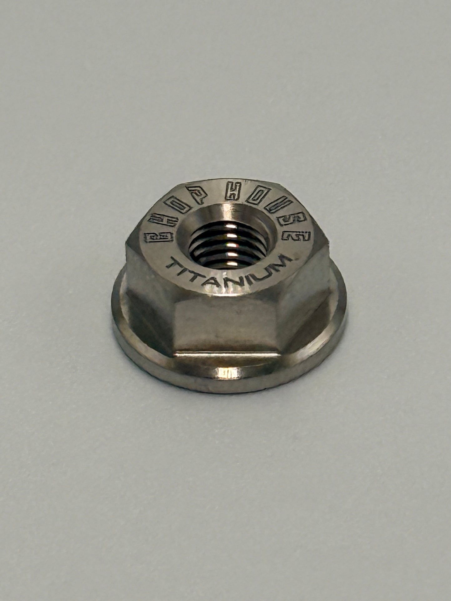 16- Natural TI  1/4-28 1/2" Lug Nuts/ Chop House Titanium